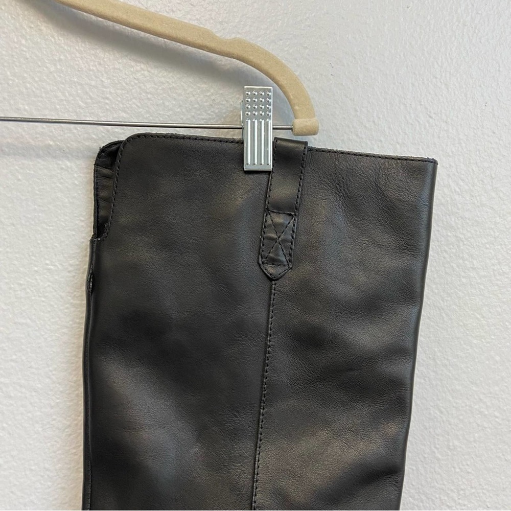 Madewell Black Knee-High Leather Boots - Picture 7 of 16
